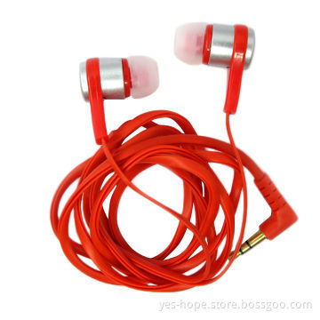 Top Quality Noise-cancelling Metal Earphones for iPhone with Impedance, 3mW Rated Power